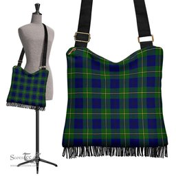 ScotsTee Shop Scottish Johnston Modern Clan Tartan Boho Bag, Tartan Crossbody Handbag