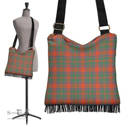 ScotsTee Shop Scottish MacKintosh Ancient Clan Tartan Boho Bag, Tartan Crossbody Handbag