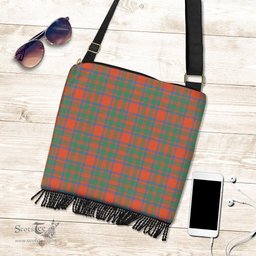 ScotsTee Shop Scottish MacKintosh Ancient Clan Tartan Boho Bag, Tartan Crossbody Handbag