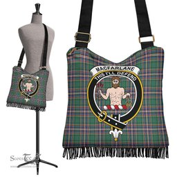 ScotsTee Shop Scottish MacFarlane Hunting Ancient Clan Crest Tartan Boho Bag, Tartan Crossbody Handbag