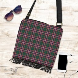 ScotsTee Shop Scottish MacFarlane Hunting Modern Clan Tartan Boho Bag, Tartan Crossbody Handbag