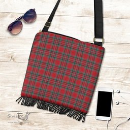 ScotsTee Shop Scottish MacBain 01 Clan Tartan Boho Bag, Tartan Crossbody Handbag