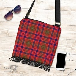 ScotsTee Shop Scottish Lumsden Modern Clan Tartan Boho Bag, Tartan Crossbody Handbag