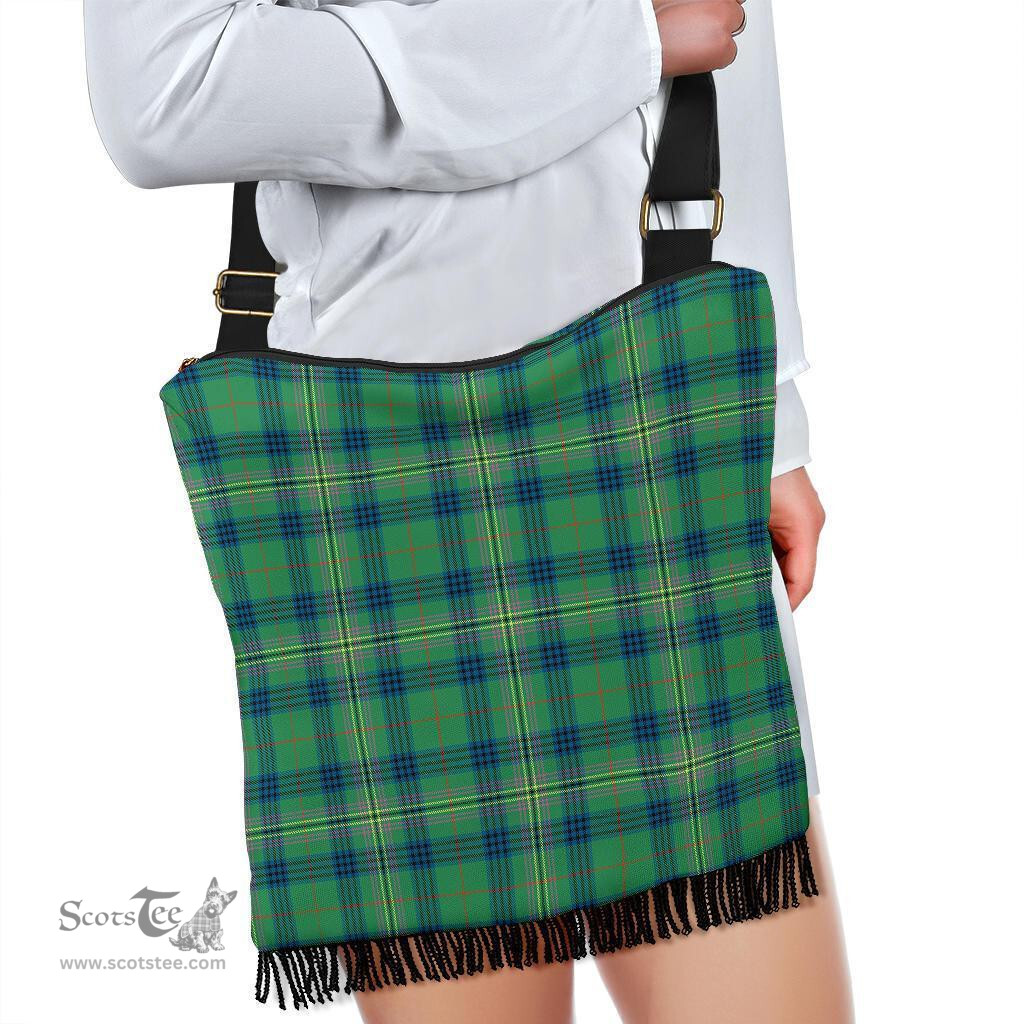 ScotsTee Shop Scottish Kennedy Ancient Clan Tartan Boho Bag, Tartan Crossbody Handbag