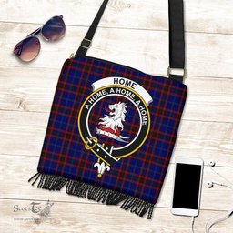 ScotsTee Shop Scottish Home Modern Clan Crest Tartan Boho Bag, Tartan Crossbody Handbag