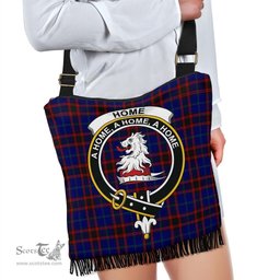 ScotsTee Shop Scottish Home Modern Clan Crest Tartan Boho Bag, Tartan Crossbody Handbag