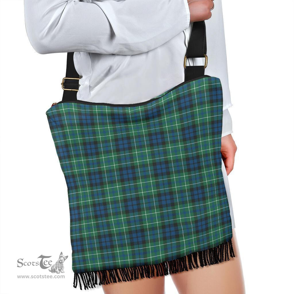 ScotsTee Shop Scottish MacNeill of Colonsay Ancient Clan Tartan Boho Bag, Tartan Crossbody Handbag