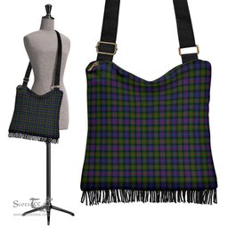 ScotsTee Shop Scottish Murray of Atholl Modern Clan Tartan Boho Bag, Tartan Crossbody Handbag