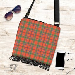 ScotsTee Shop Scottish Munro Ancient Clan Tartan Boho Bag, Tartan Crossbody Handbag