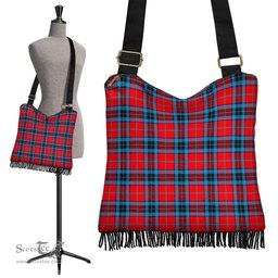 ScotsTee Shop Scottish MacTavish Modern Clan Tartan Boho Bag, Tartan Crossbody Handbag