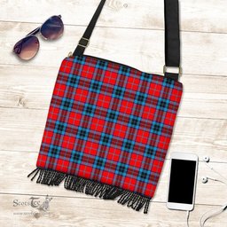 ScotsTee Shop Scottish MacTavish Modern Clan Tartan Boho Bag, Tartan Crossbody Handbag