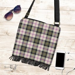ScotsTee Shop Scottish MacPherson Dress Ancient Clan Tartan Boho Bag, Tartan Crossbody Handbag