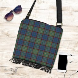 ScotsTee Shop Scottish Nicolson Hunting Ancient Clan Tartan Boho Bag, Tartan Crossbody Handbag