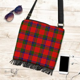 ScotsTee Shop Scottish Nicolson Modern Clan Tartan Boho Bag, Tartan Crossbody Handbag