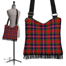 ScotsTee Shop Scottish MacPherson Modern Clan Tartan Boho Bag, Tartan Crossbody Handbag
