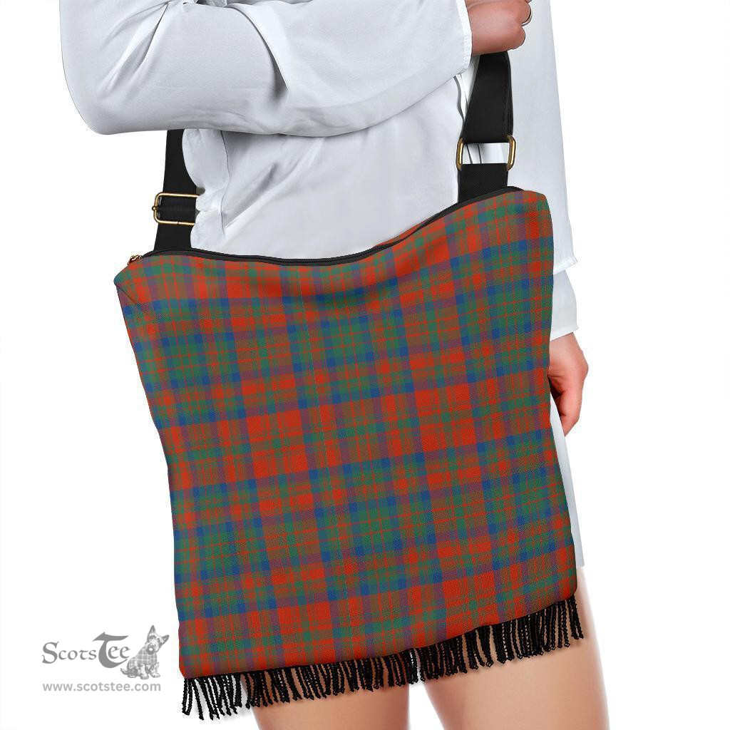 ScotsTee Shop Scottish Matheson Ancient Clan Tartan Boho Bag, Tartan Crossbody Handbag
