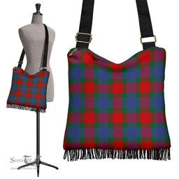 ScotsTee Shop Scottish Mar Clan Tartan Boho Bag, Tartan Crossbody Handbag