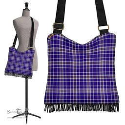 ScotsTee Shop Scottish Ochterlony Clan Tartan Boho Bag, Tartan Crossbody Handbag