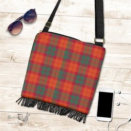 ScotsTee Shop Scottish MacNab Ancient Clan Tartan Boho Bag, Tartan Crossbody Handbag