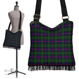 ScotsTee Shop Scottish Morrison Modern Clan Tartan Boho Bag, Tartan Crossbody Handbag