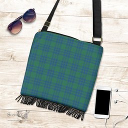 ScotsTee Shop Scottish Montgomery Ancient Clan Tartan Boho Bag, Tartan Crossbody Handbag