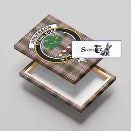 ScotsTee Shop Scottish Anderson Dress Clan Crest Tartan Framed Canvas Print Wall Art