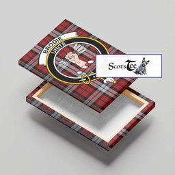 ScotsTee Shop Scottish Brodie Dress Clan Crest Tartan Framed Canvas Print Wall Art