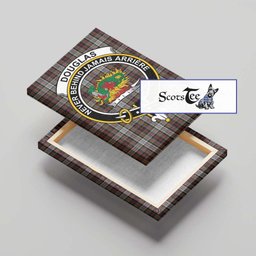 ScotsTee Shop Scottish Douglas Ancient Dress Clan Crest Tartan Framed Canvas Print Wall Art