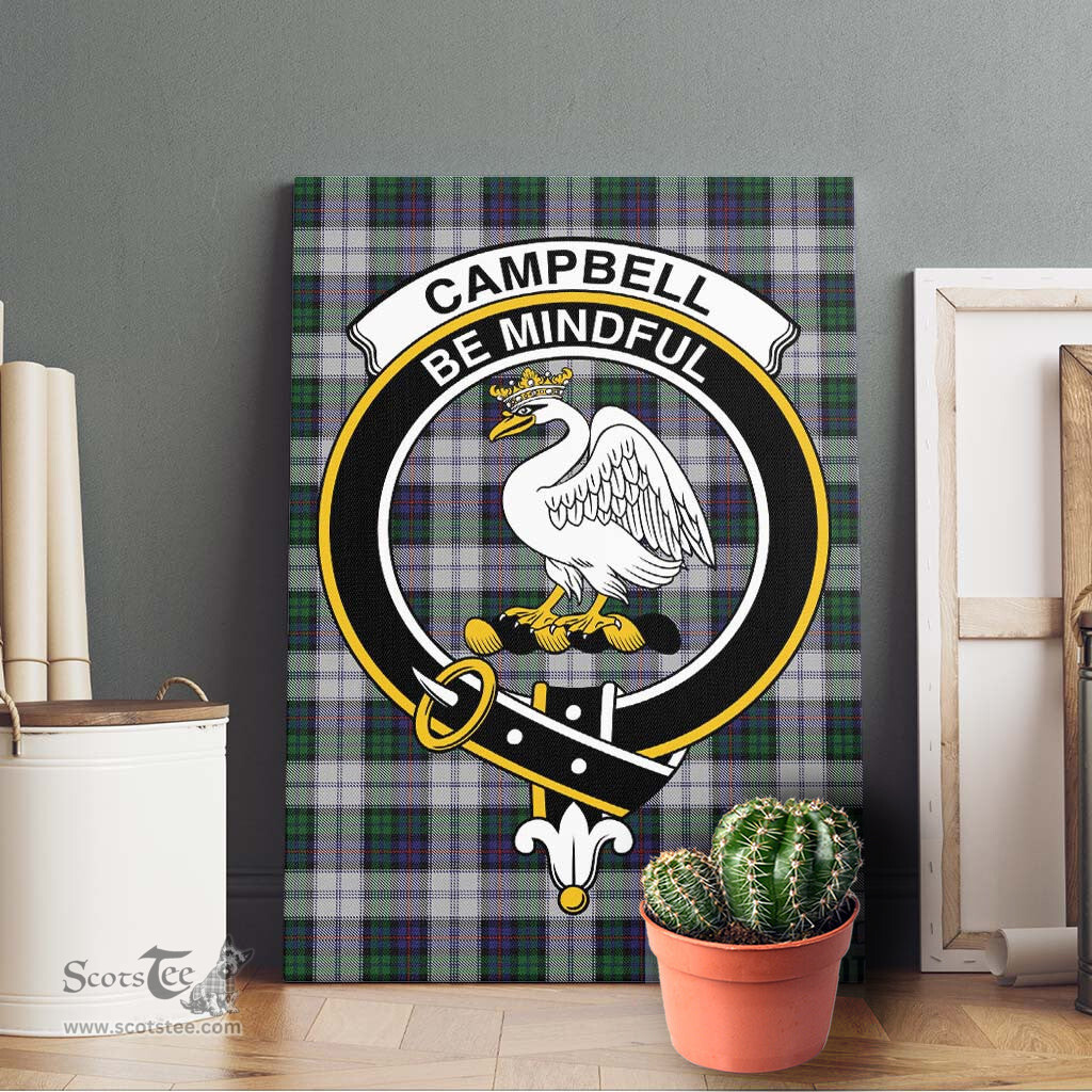 ScotsTee Shop Scottish Campbell of Cawdor Dress Clan Crest Tartan Framed Canvas Print Wall Art