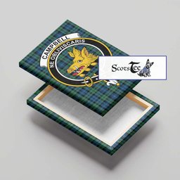 ScotsTee Shop Scottish Campbell Ancient 02 Clan Crest Tartan Framed Canvas Print Wall Art