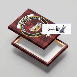 ScotsTee Shop Scottish Donald of Ardnamurchan Clan Crest Tartan Framed Canvas Print Wall Art