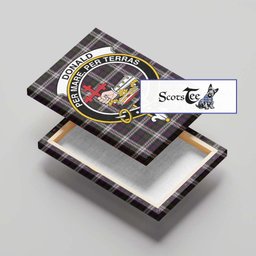 ScotsTee Shop Scottish Donald Dress Clan Crest Tartan Framed Canvas Print Wall Art