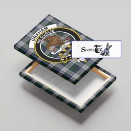 ScotsTee Shop Scottish Graham Dress Clan Crest Tartan Framed Canvas Print Wall Art
