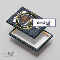 ScotsTee Shop Scottish Graham of Montrose Modern Clan Crest Tartan Framed Canvas Print Wall Art