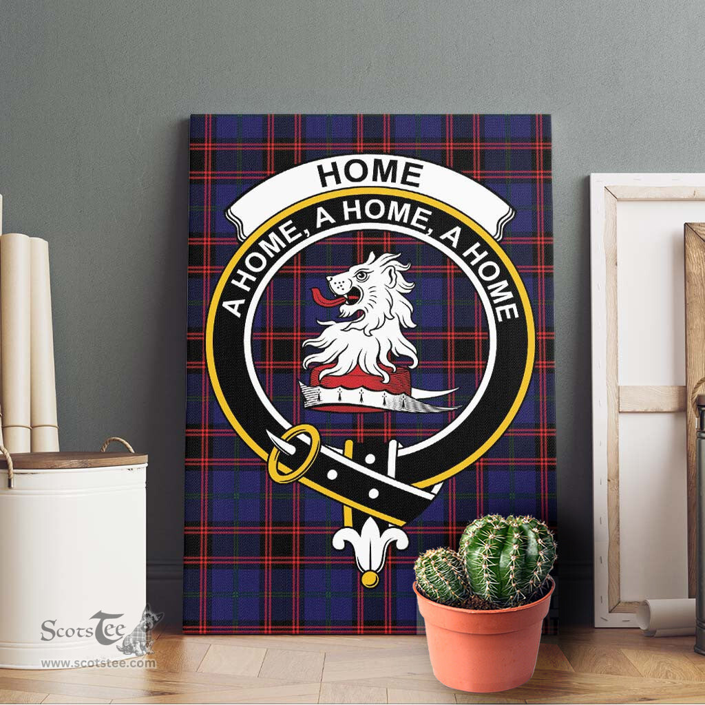 ScotsTee Shop Scottish Home Modern Clan Crest Tartan Framed Canvas Print Wall Art