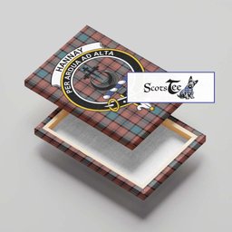 ScotsTee Shop Scottish Hannay Dress Clan Crest Tartan Framed Canvas Print Wall Art