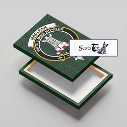 ScotsTee Shop Scottish MacLean of Duart Hunting Clan Crest Tartan Framed Canvas Print Wall Art