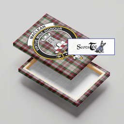ScotsTee Shop Scottish MacLean Dress Clan Crest Tartan Framed Canvas Print Wall Art