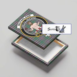 ScotsTee Shop Scottish McFarlane Hunting Ancient Clan Crest Tartan Framed Canvas Print Wall Art