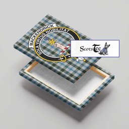 ScotsTee Shop Scottish MacKendrick Dress Clan Crest Tartan Framed Canvas Print Wall Art