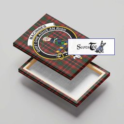 ScotsTee Shop Scottish MacInnes Hastie Clan Crest Tartan Framed Canvas Print Wall Art