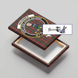 ScotsTee Shop Scottish McInnes Hastie Clan Crest Tartan Framed Canvas Print Wall Art