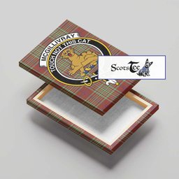 ScotsTee Shop Scottish McGillivray Hunting Ancient Clan Crest Tartan Framed Canvas Print Wall Art