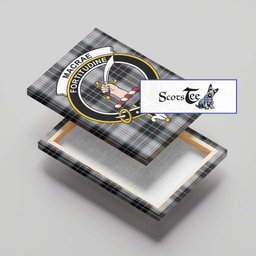 ScotsTee Shop Scottish MacRae Dress Clan Crest Tartan Framed Canvas Print Wall Art