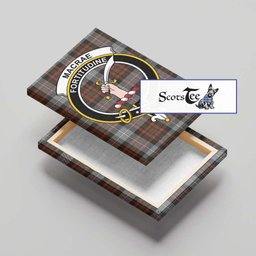 ScotsTee Shop Scottish MacRae Hunting Weathered Clan Crest Tartan Framed Canvas Print Wall Art