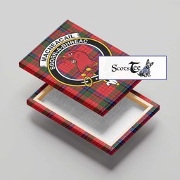 ScotsTee Shop Scottish MacNeacail of Scorrybreac Clan Crest Tartan Framed Canvas Print Wall Art