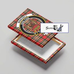 ScotsTee Shop Scottish MakGill Modern Clan Crest Tartan Framed Canvas Print Wall Art