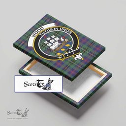 ScotsTee Shop Scottish Wood Modern Clan Crest Tartan Framed Canvas Print Wall Art