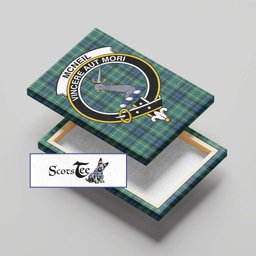 ScotsTee Shop Scottish McNeil of Colonsay Ancient Clan Crest Tartan Framed Canvas Print Wall Art