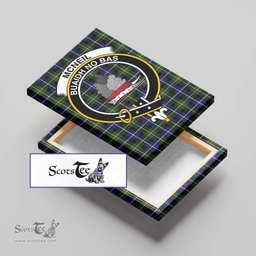 ScotsTee Shop Scottish McNeil of Barra Modern Clan Crest Tartan Framed Canvas Print Wall Art